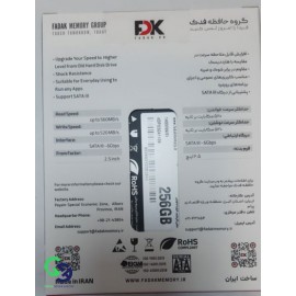 اس اس دی اف دی کی ظرفیت- SSD FDK 256GB