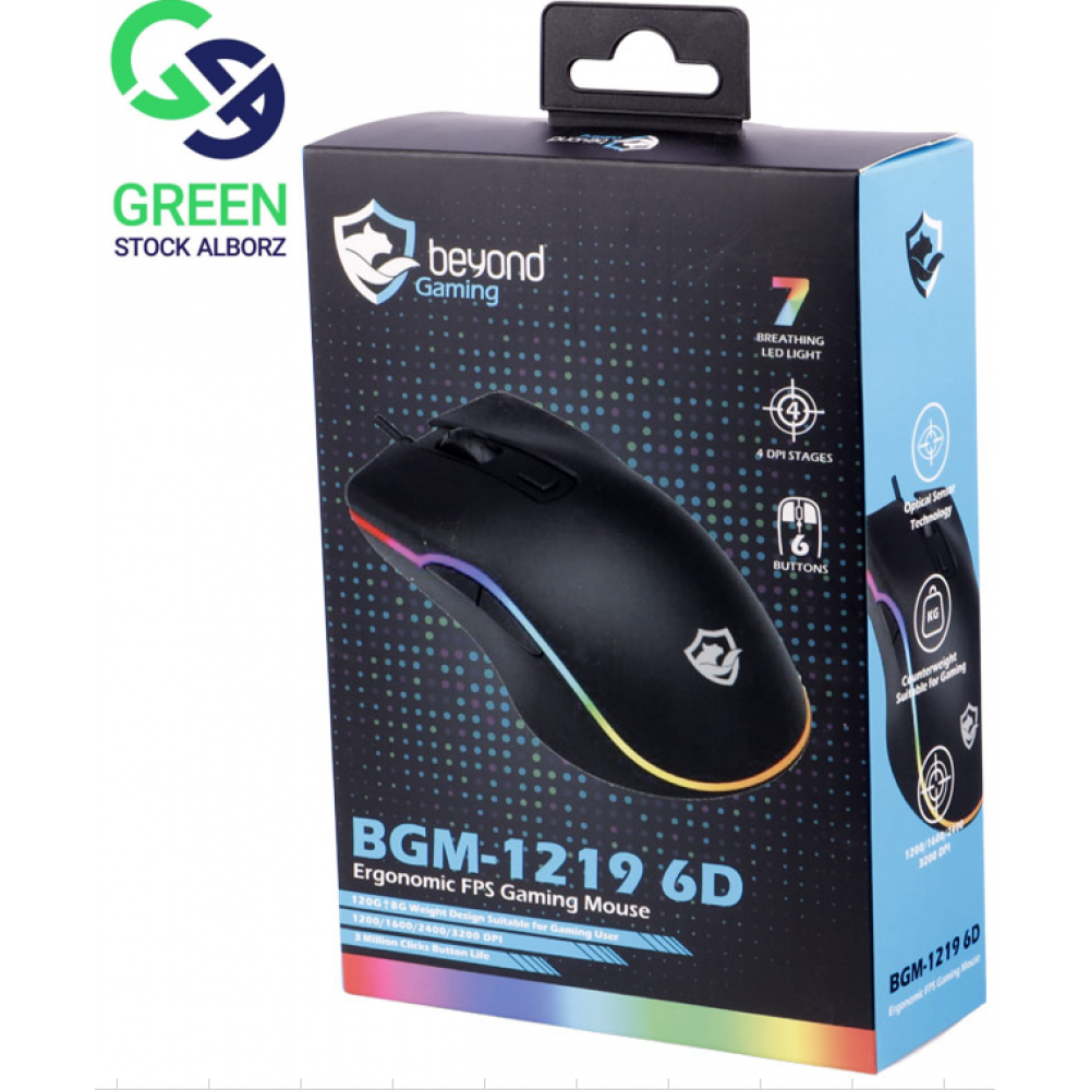 ماوس گیمینگ بیاند مدل-BGM-1219 6D
